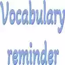 Vocabulary Reminder  screen for extension Chrome web store in OffiDocs Chromium