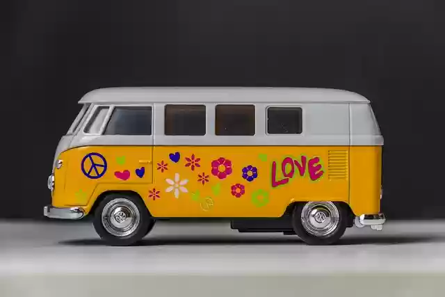 Free download vw bulli hippie time bus free picture to be edited with GIMP free online image editor