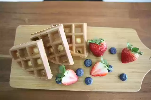 Free download Waffles Waffle Cake Dessert -  free photo or picture to be edited with GIMP online image editor