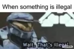 Free download Wait Thats Illegal Red Vs. Blue Meme Template free photo or picture to be edited with GIMP online image editor