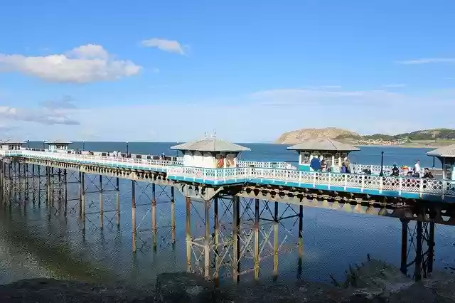 Free download Wales Llandudno Pier -  free photo or picture to be edited with GIMP online image editor