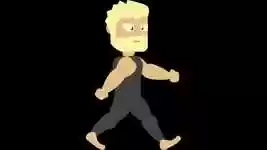 Free download Walking Character Man -  free video to be edited with OpenShot online video editor