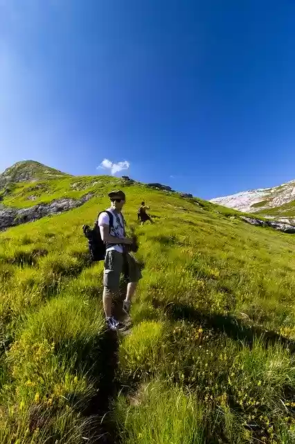 Free download Walk Mountain Path free photo template to be edited with GIMP online image editor