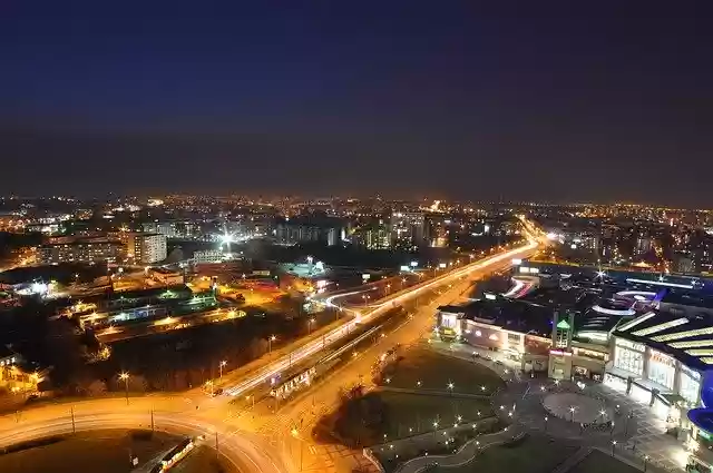 Free download Warsaw Night City -  free free photo or picture to be edited with GIMP online image editor