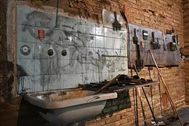 Free download Washbasin Workshop Clutter -  free photo or picture to be edited with GIMP online image editor