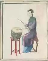 Free download Watercolor of musician playing drum free photo or picture to be edited with GIMP online image editor