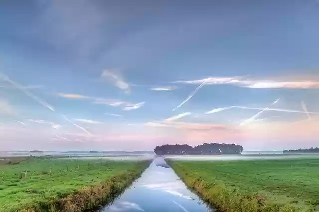 Free download Water Ditch Trails Plane -  free photo or picture to be edited with GIMP online image editor