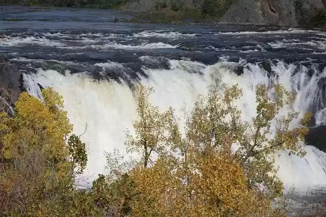 Free download Waterfall Fall Landscape -  free photo or picture to be edited with GIMP online image editor