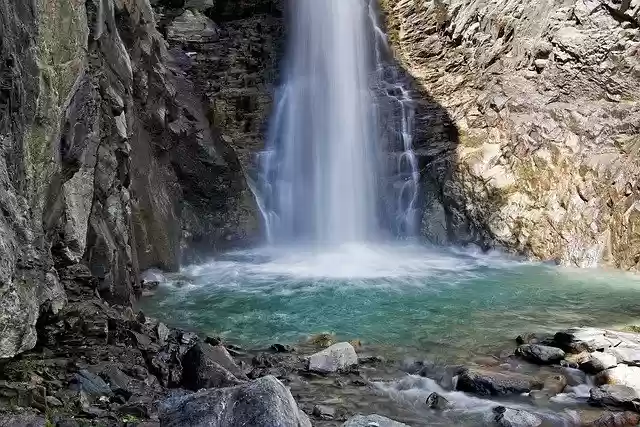 Free download waterfall flowing water free picture to be edited with GIMP free online image editor