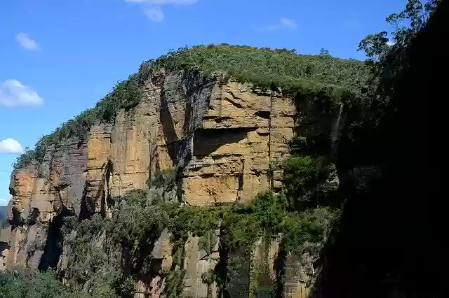 Free download Waterfall Govetts Leap Falls Blue -  free photo or picture to be edited with GIMP online image editor