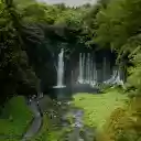 waterfall in the middle of the forest  screen for extension Chrome web store in OffiDocs Chromium