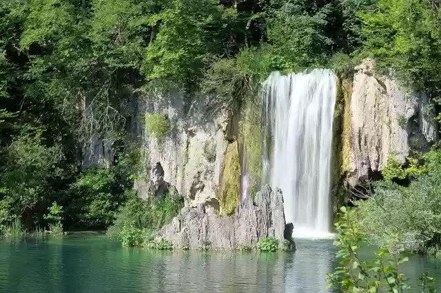 Free download Waterfall Plitvice Lakes Croatia -  free photo or picture to be edited with GIMP online image editor