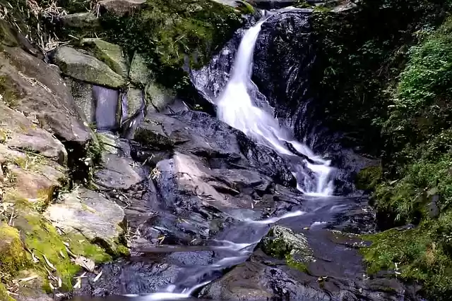 Free download waterfall rocks river stream water free picture to be edited with GIMP free online image editor