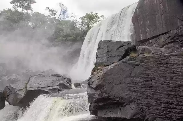 Template Photo Waterfall Stream Chishimba -  for OffiDocs
