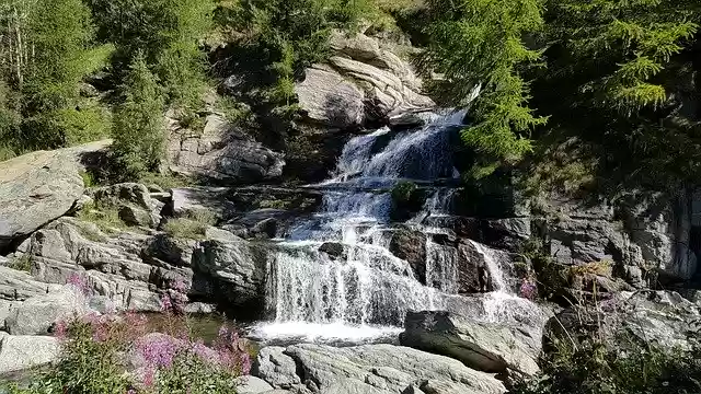 Free download Waterfalls Water Mountain -  free photo or picture to be edited with GIMP online image editor