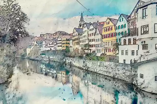 Free download Water Scenic View -  free illustration to be edited with GIMP free online image editor