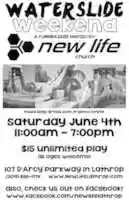 Free download Waterslide Weekend Flyer free photo or picture to be edited with GIMP online image editor