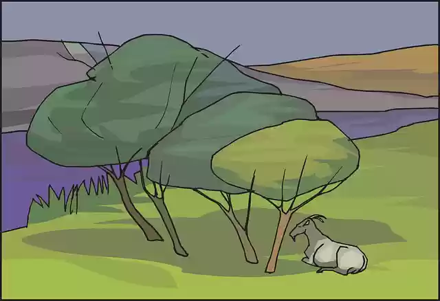 Free download Water Under Tree - Free vector graphic on Pixabay free illustration to be edited with GIMP free online image editor