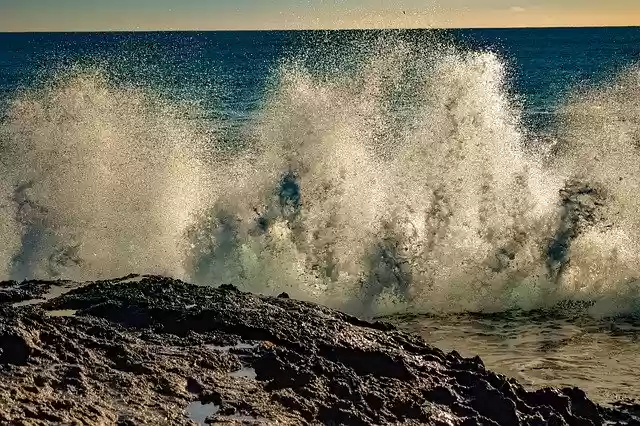 Free download Wave Crashing Coast free photo template to be edited with GIMP online image editor