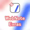 WebNote Extras  screen for extension Chrome web store in OffiDocs Chromium