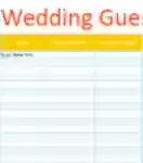 تنزيل مجاني لقالب Wedding Guest List Manager Microsoft Word أو Excel أو Powerpoint مجانًا لتحريره باستخدام LibreOffice عبر الإنترنت أو OpenOffice Desktop عبر الإنترنت