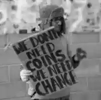 Free download We dont need coins we need change free photo or picture to be edited with GIMP online image editor