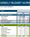 Free download Weekly Budget Spreadsheet DOC, XLS or PPT template free to be edited with LibreOffice online or OpenOffice Desktop online