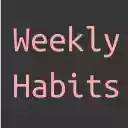 Weekly Habits  screen for extension Chrome web store in OffiDocs Chromium