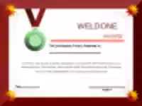 Free download Well Done Award Certificate Template DOC, XLS or PPT template free to be edited with LibreOffice online or OpenOffice Desktop online