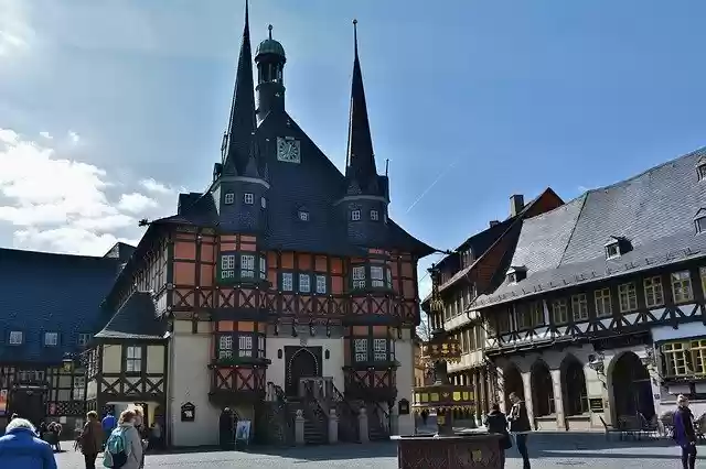 Free download Wernigerode Town Hall Historically -  free photo or picture to be edited with GIMP online image editor