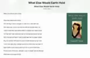 Free download What Else Would Earth Hold free photo or picture to be edited with GIMP online image editor