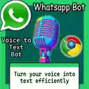 WhatsApp Voice Bot  screen for extension Chrome web store in OffiDocs Chromium