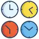 What Time Is It?  screen for extension Chrome web store in OffiDocs Chromium