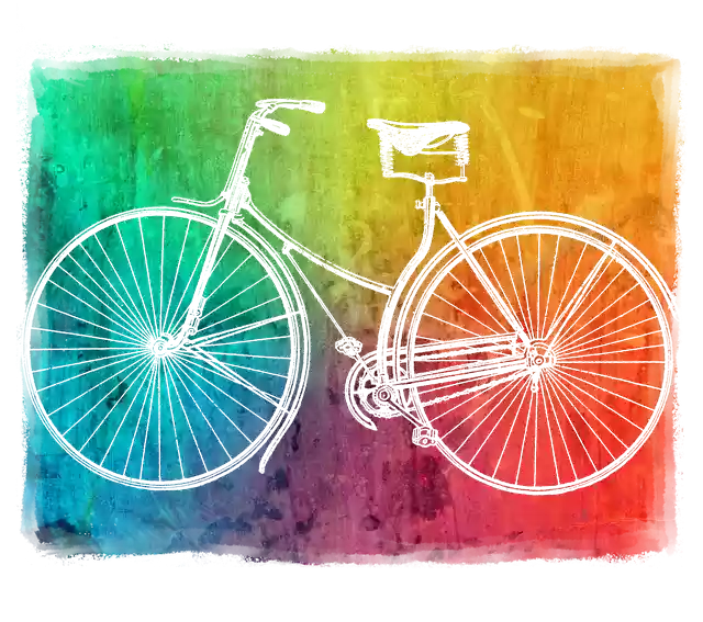 Descarga gratuita Wheel Bike Colorful ilustración gratuita para editar con el editor de imágenes en línea GIMP