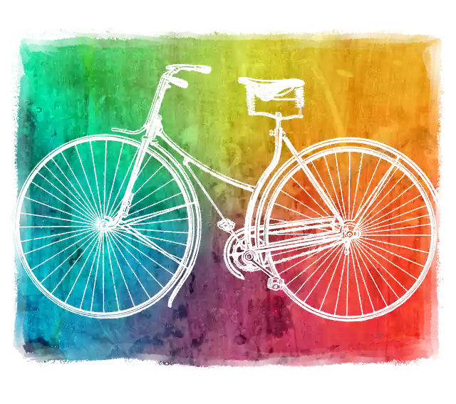 Free download Wheel Bike Colorful free illustration to be edited with GIMP online image editor