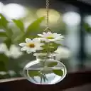 White chrysanthemum vase wallpaper  screen for extension Chrome web store in OffiDocs Chromium