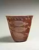 Free download White cross-lined ware beaker with Nile River scene free photo or picture to be edited with GIMP online image editor