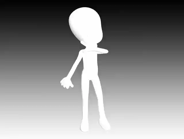 Free download White Male 3D Model Figure -  free illustration to be edited with GIMP free online image editor
