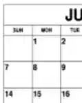 Free download Wiki Calendar July 2019 DOC, XLS or PPT template free to be edited with LibreOffice online or OpenOffice Desktop online