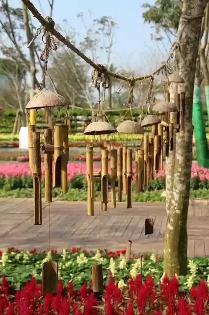 Free download Wind Chimes Bamboo Waipu free photo template to be edited with GIMP online image editor