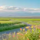 Winding road through green fields Wallpaper  screen for extension Chrome web store in OffiDocs Chromium