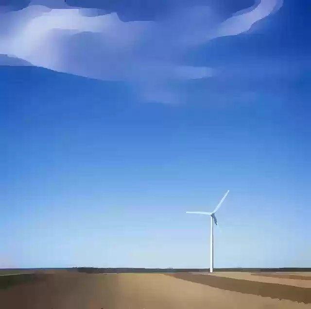 Free download Windmill Landscape Clouds -  free illustration to be edited with GIMP free online image editor