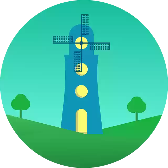 Free download Windmill Tower The Tree - Free vector graphic on Pixabay free illustration to be edited with GIMP free online image editor