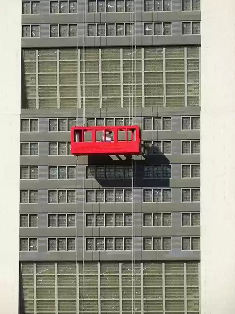 Free download Window Cleaner Skyscraper -  free photo or picture to be edited with GIMP online image editor