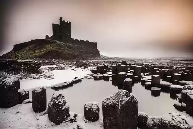 Free download winter ruins castle ai generated free picture to be edited with GIMP free online image editor