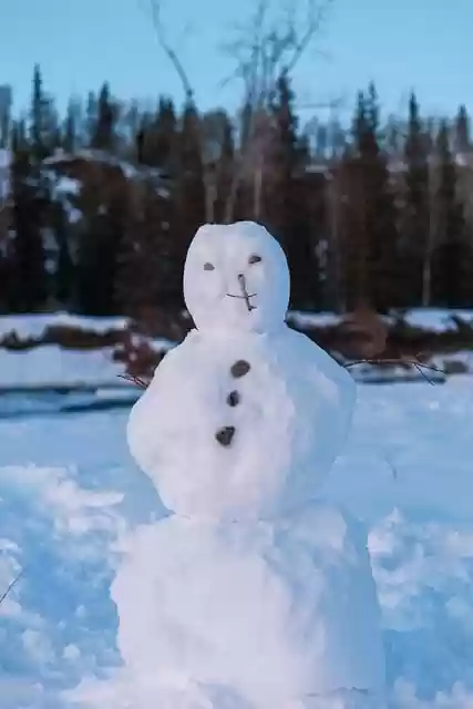 Free download winter season snowman woods free picture to be edited with GIMP free online image editor