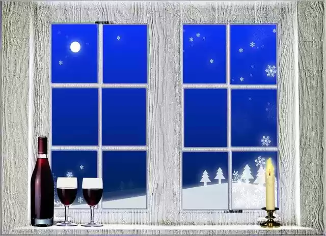 Free download Winter Window Snow Old House -  free illustration to be edited with GIMP free online image editor