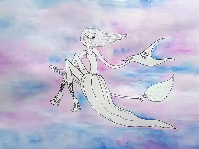 Free download witch halloween drawing magic free picture to be edited with GIMP free online image editor