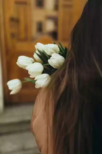 Free download woman flowers bouquet bloom free picture to be edited with GIMP free online image editor