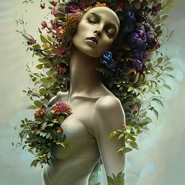 Free download woman flowers model body beauty free picture to be edited with GIMP free online image editor